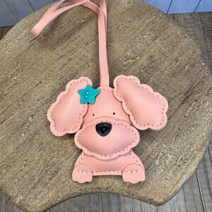 Pink Dog Bag Charm Poodle Yorkie Small Dog Miniature Dog Purse Charm Dog Gift